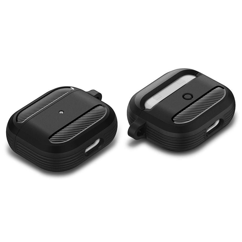 Husa Techsuit Carbon pentru Apple AirPods 3, Gri