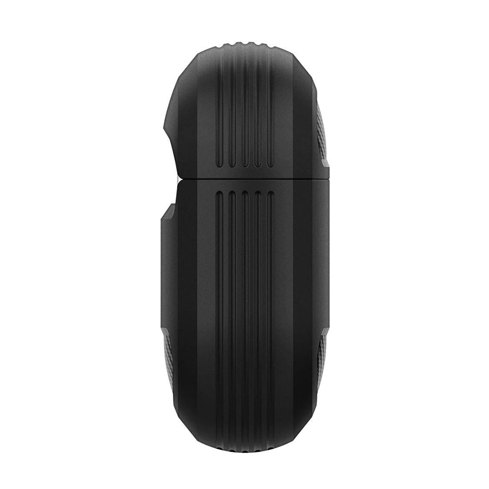Husa Techsuit Carbon pentru Apple AirPods 3, Neagra
