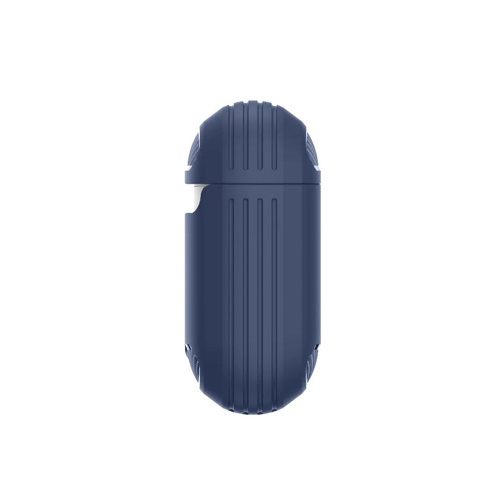 Husa Techsuit Carbon pentru Apple AirPods Gen 2 / Gen 1, Bleumarin