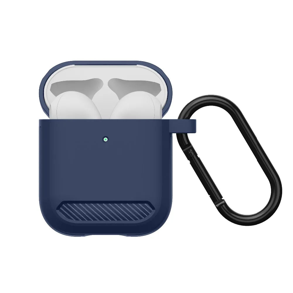 Husa Techsuit Carbon pentru Apple AirPods Gen 2 / Gen 1, Gri