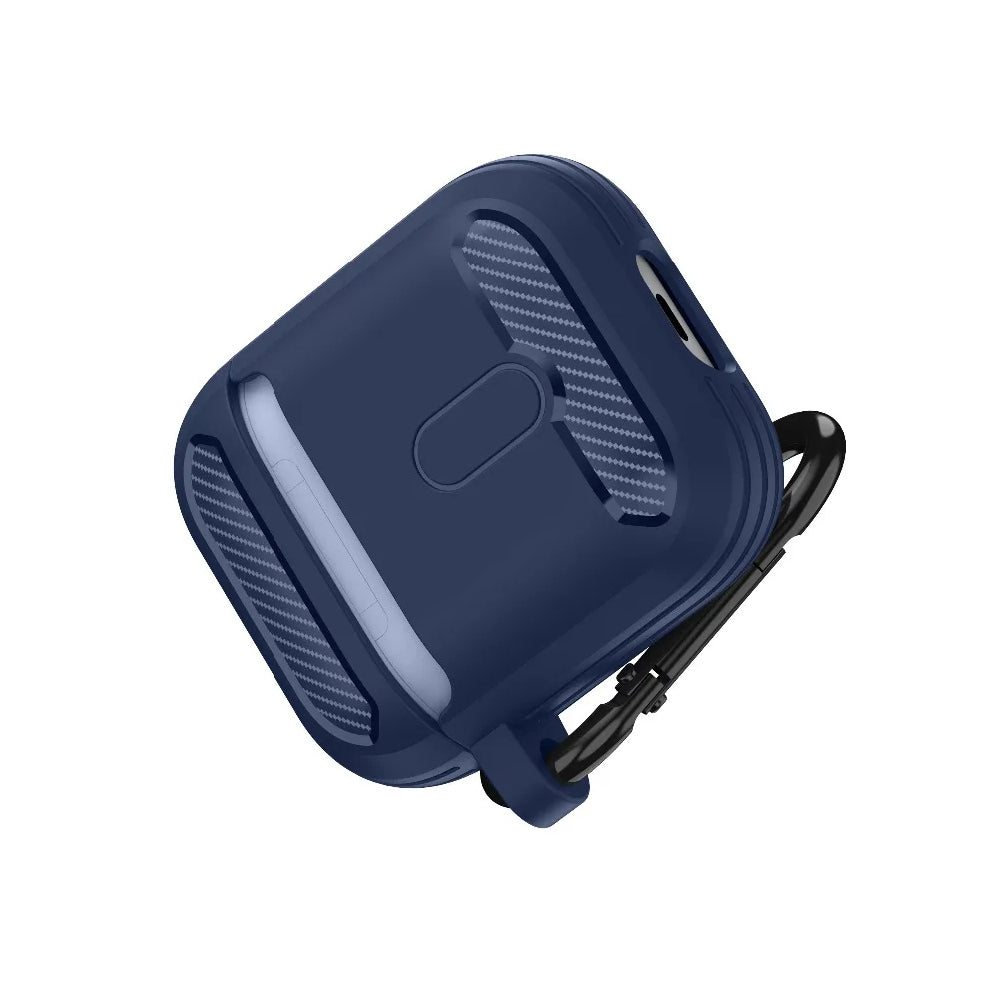 Husa Techsuit Carbon pentru Apple AirPods Gen 2 / Gen 1, Gri