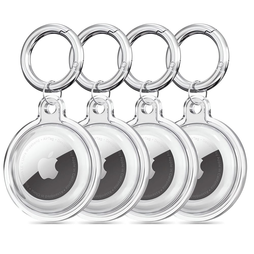 Husa Techsuit CT15 pentru Apple AirTag, Transparenta