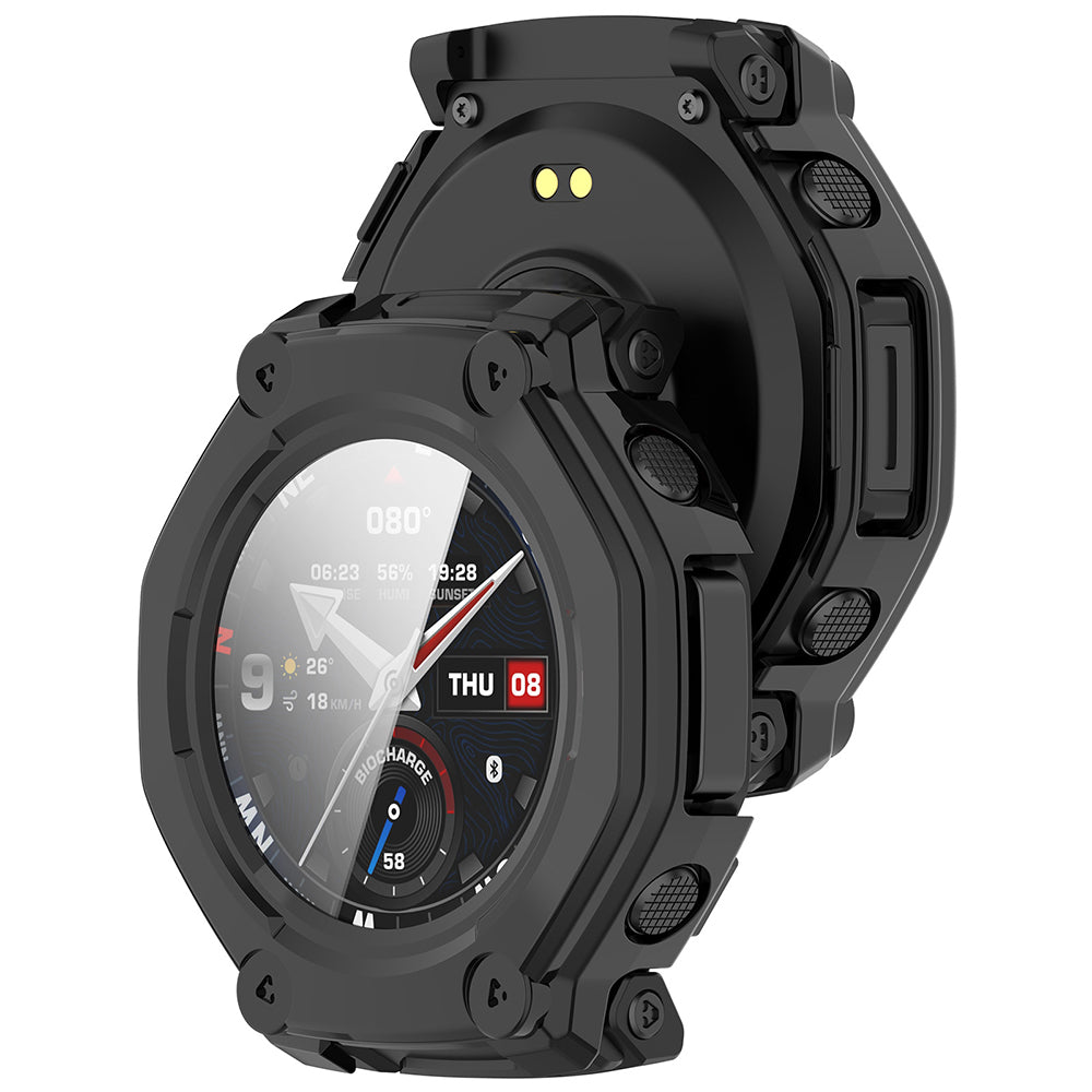 Husa Techsuit Defense360 Pro pentru Amazfit T-Rex 3 Pro 48mm, Neagra