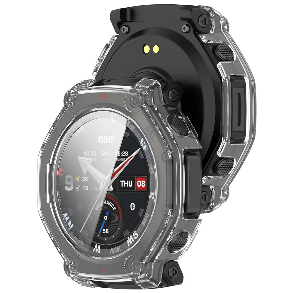 Husa Techsuit Defense360 Pro pentru Amazfit T-Rex 3 Pro 48mm, Transparenta
