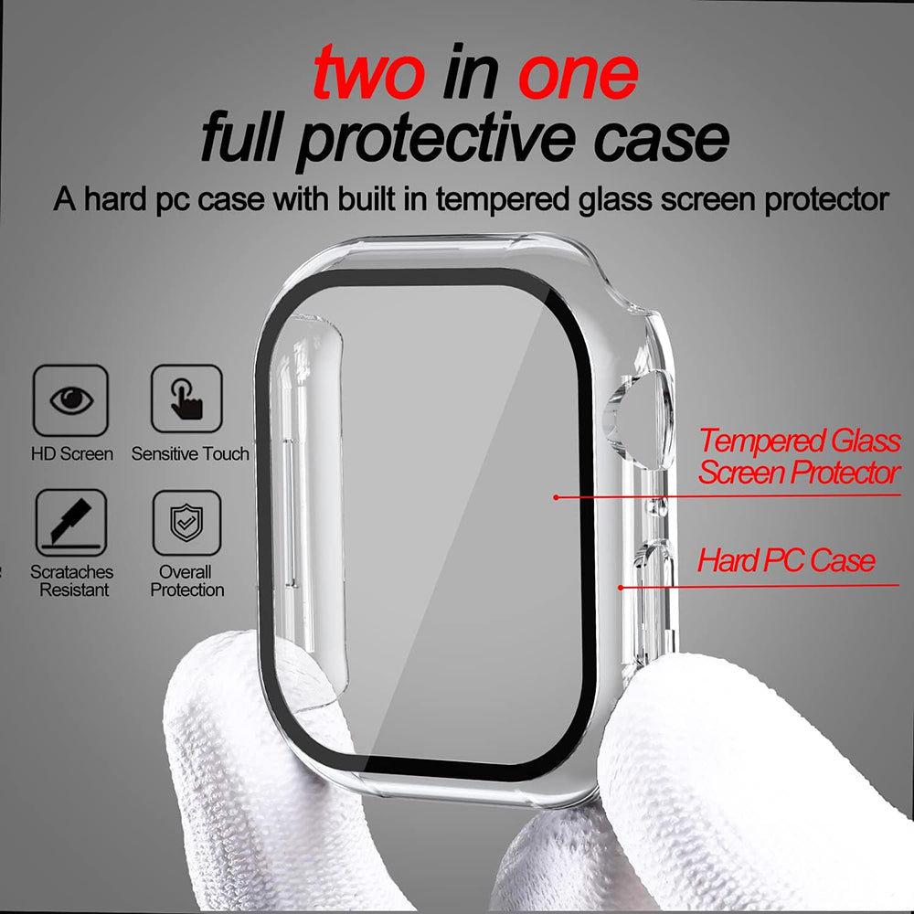 Husa Techsuit Defense360 Pro pentru Apple Watch 7 41mm Series, Transparenta