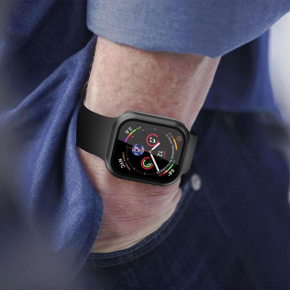Husa Techsuit Defense360 Pro pentru Apple Watch 7 45mm Series, Neagra