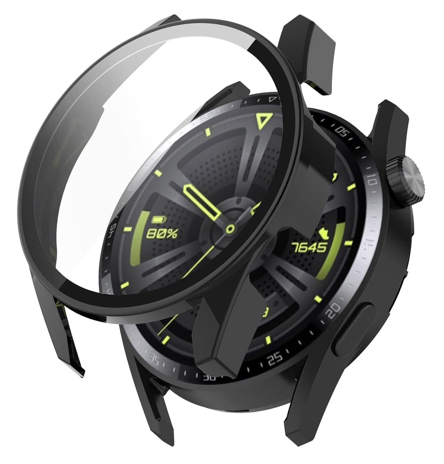 Husa Techsuit Defense360 Pro pentru Huawei Watch GT 3 46mm, Neagra