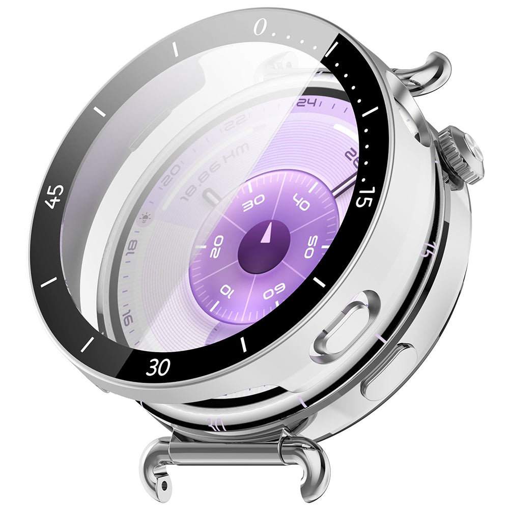 Husa Techsuit Defense360 Pro Bezel pentru Huawei Watch GT 6 41mm, Argintie