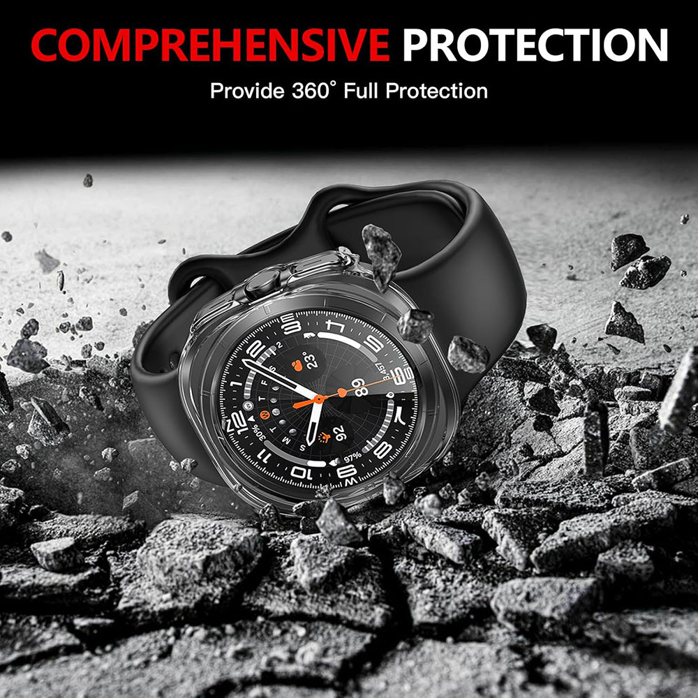 Husa Techsuit Defense360 Pro pentru Samsung Galaxy Watch Ultra, Transparenta