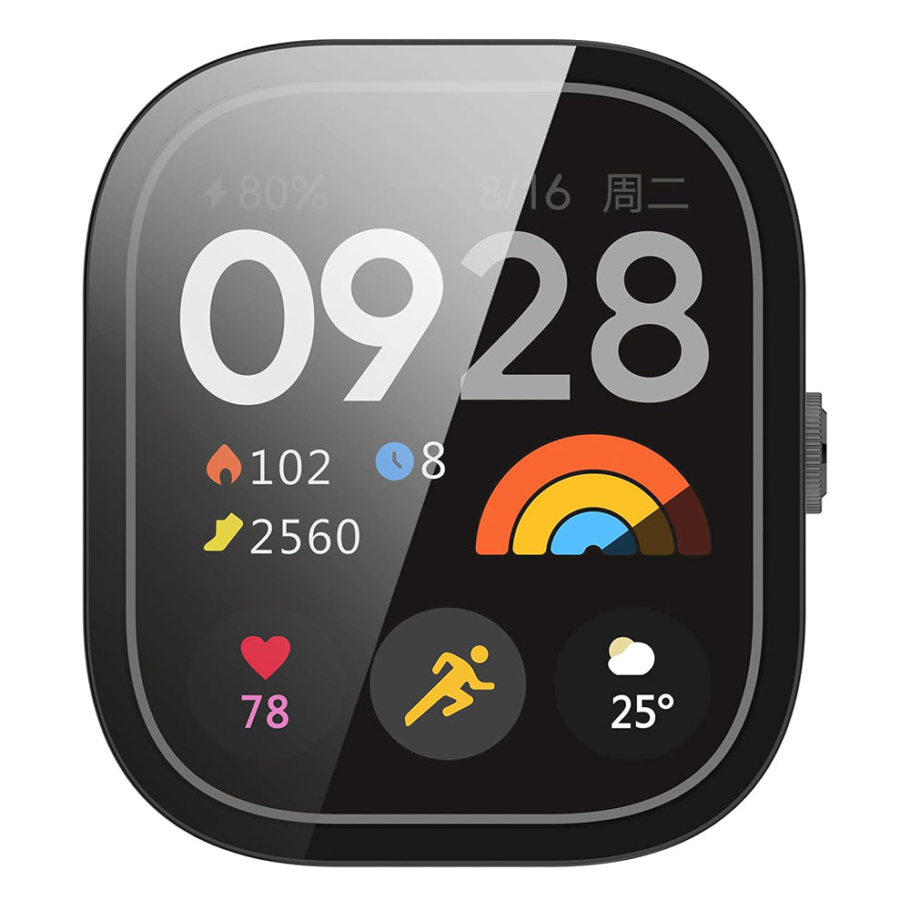 Husa Techsuit Defense360 Pro pentru Xiaomi Redmi Watch 4, Neagra