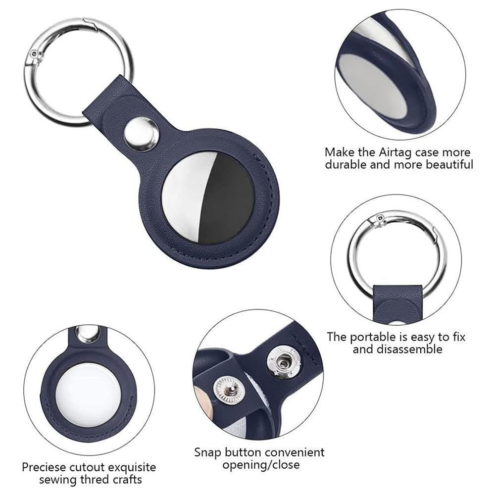 Husa Techsuit SLH1 pentru Apple AirTag, Albastra
