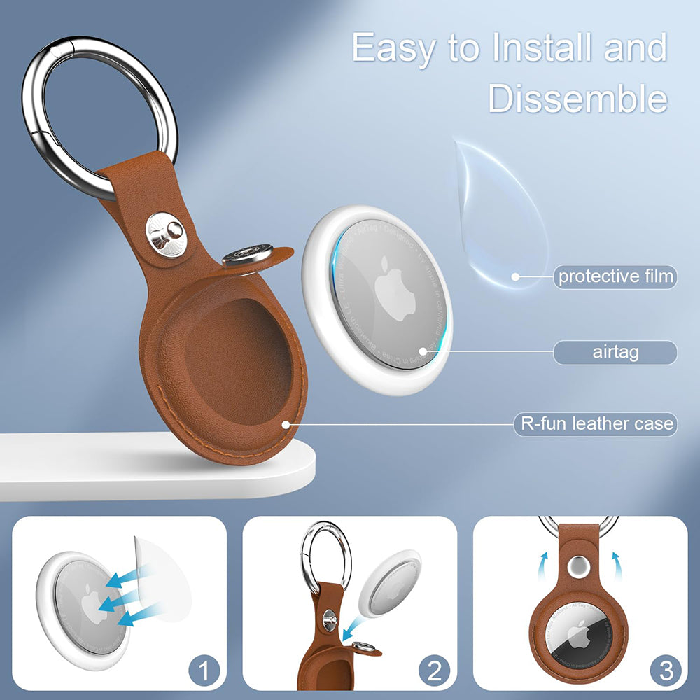 Husa Techsuit SLH1 pentru Apple AirTag, Albastra