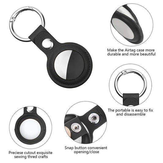 Husa Techsuit SLH1 pentru Apple AirTag, Neagra