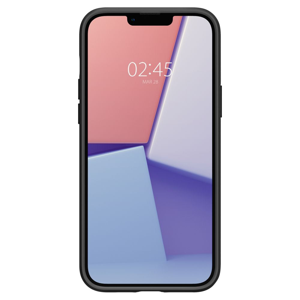 Husa pentru Apple iPhone 14, Spigen, Liquid Air, Neagra Mata