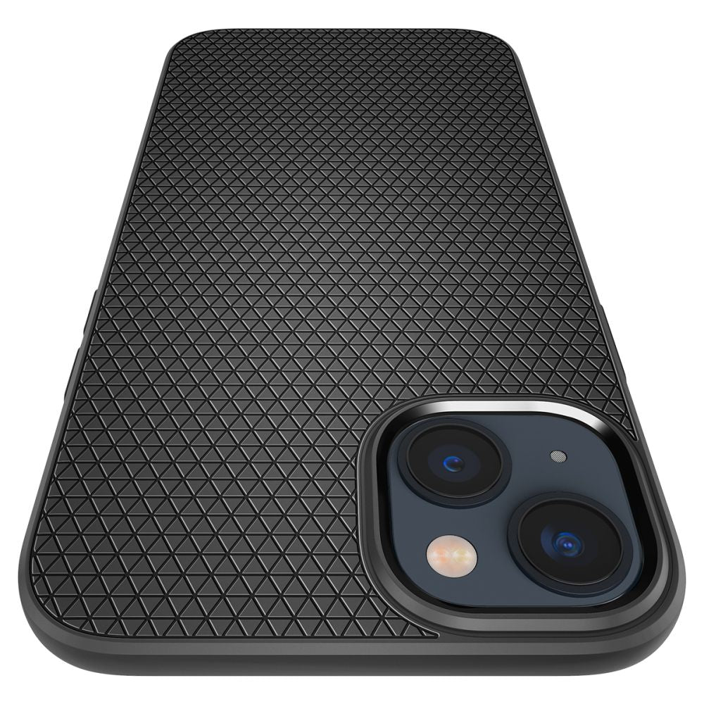 Husa pentru Apple iPhone 14, Spigen, Liquid Air, Neagra Mata