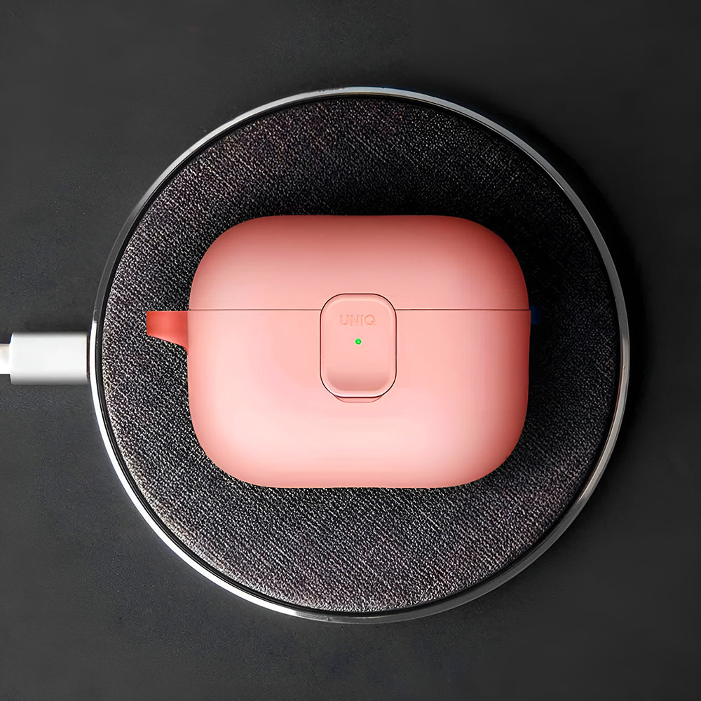 Husa UNIQ Clyde pentru Apple AirPods 4, Gri Bej