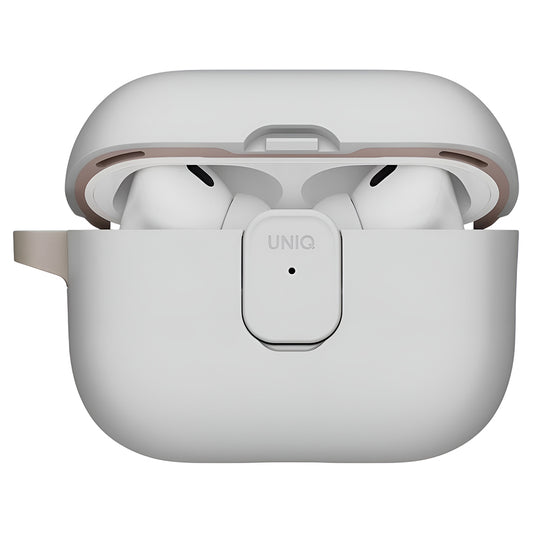 Husa UNIQ Clyde pentru Apple AirPods Pro 3, Gri Bej