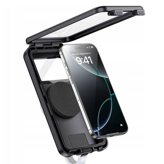 Husa Universala Waterproof compatibila cu Suport Bicicleta Magnetic, Baseus, PrimeTrip VB1, Neagra C0013D01