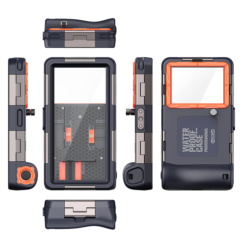 Husa Universala Waterproof pentru Telefon max. 6.8inch, ShellBox, Neagra