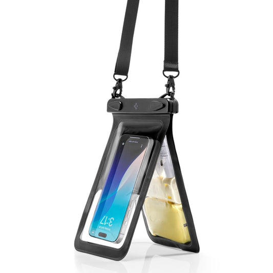 Husa Universala Waterproof pentru Telefon max. 6.9inch, Spigen, A603, Neagra ACS09745