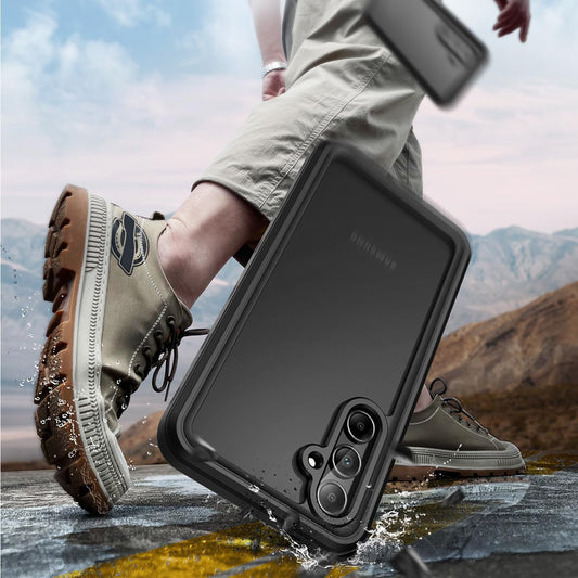 Husa Waterproof pentru Samsung Galaxy A35 5G A356, ShellBox, Neagra
