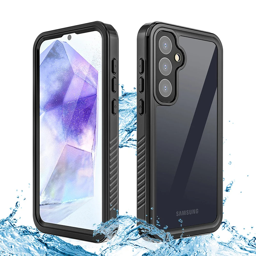 Husa Waterproof pentru Samsung Galaxy A55 5G A556, ShellBox, Neagra