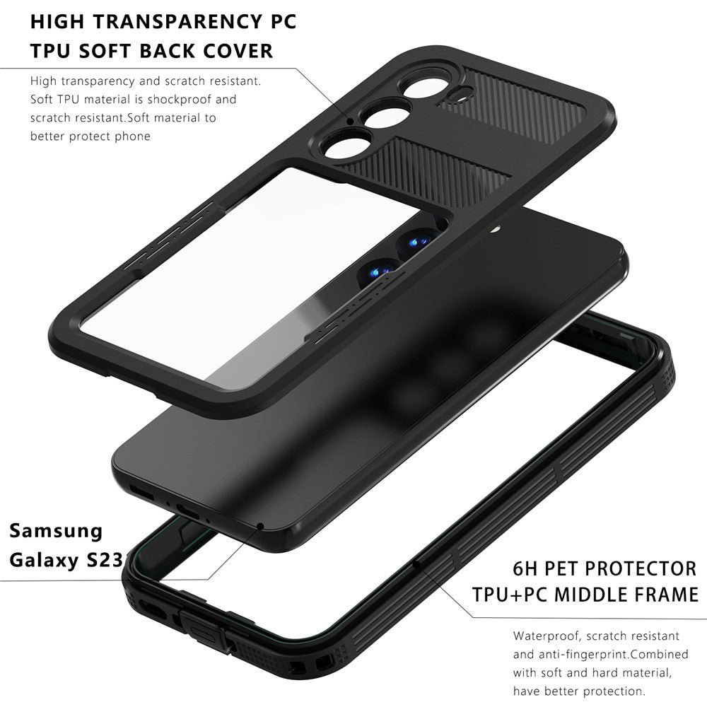 Husa Waterproof pentru Samsung Galaxy S26 S942, ShellBox, Neagra