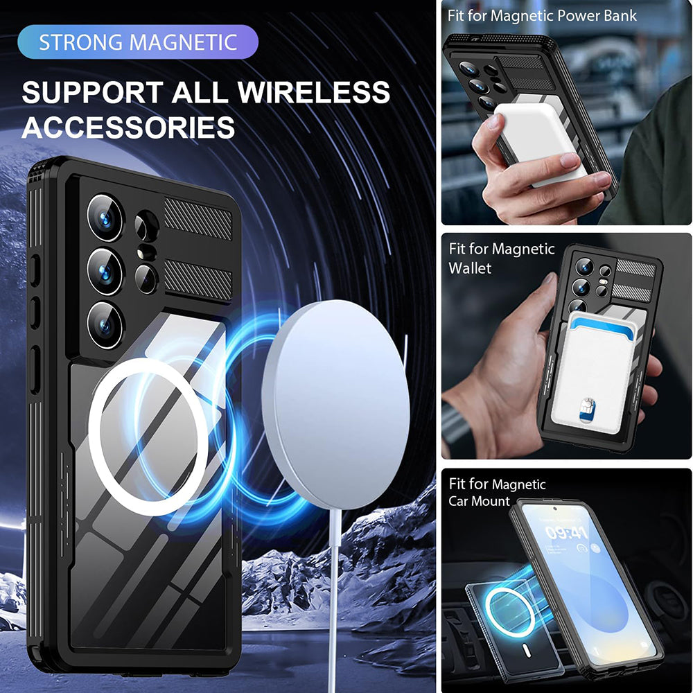 Husa Waterproof pentru Samsung Galaxy S26 Ultra S948, ShellBox, Neagra