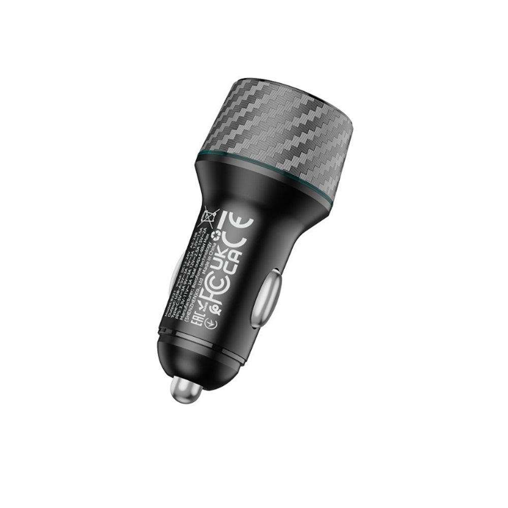 Incarcator Auto Borofone BZ21 Brilliant, 48W, 3A, 1 x USB-A - 1 x USB-C, Negru