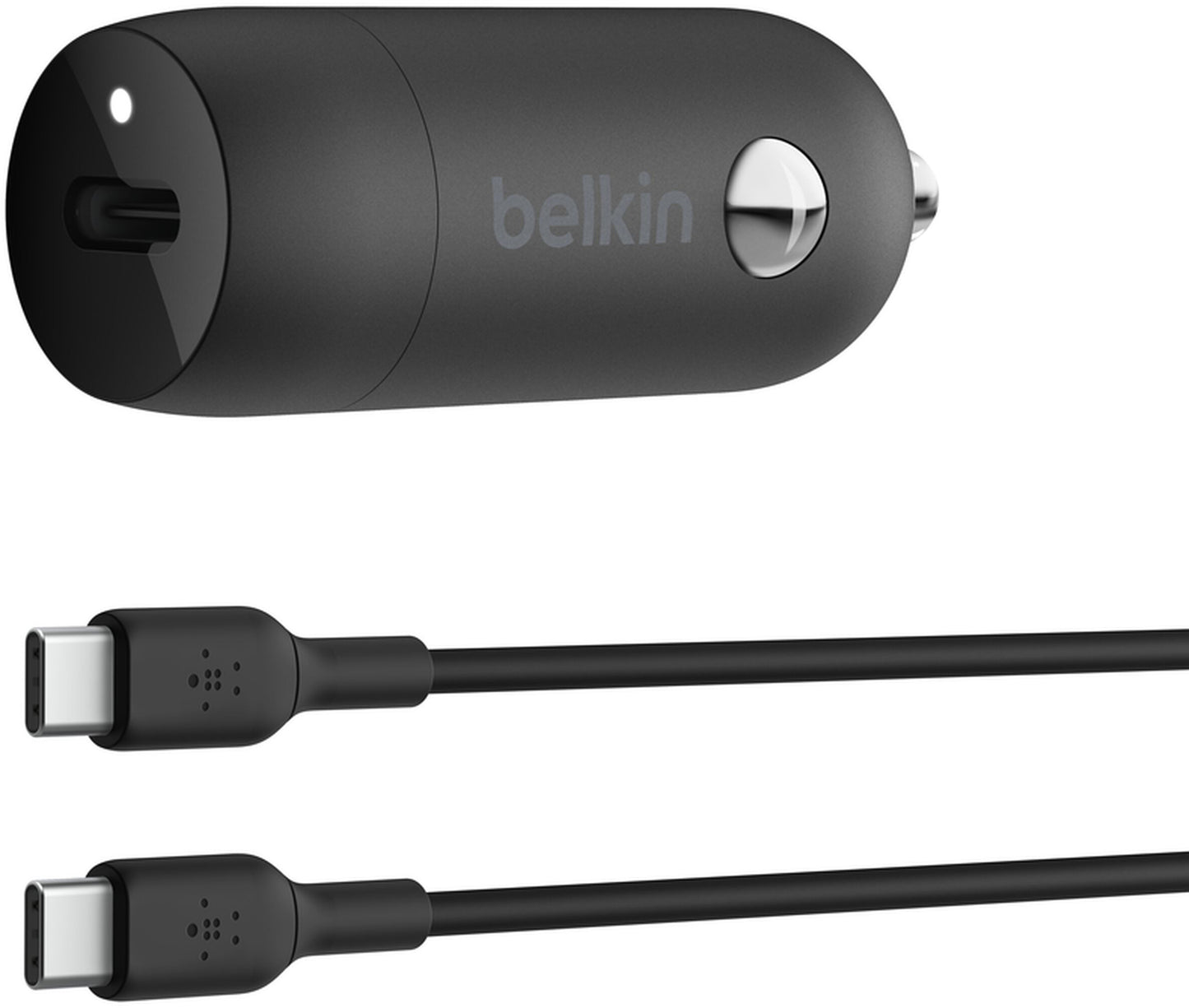 Incarcator Auto Cu Cablu USB-C Belkin BoostCharge, 30W, 3A, 1 x USB-C, Negru CCA004bt1MBK-B6