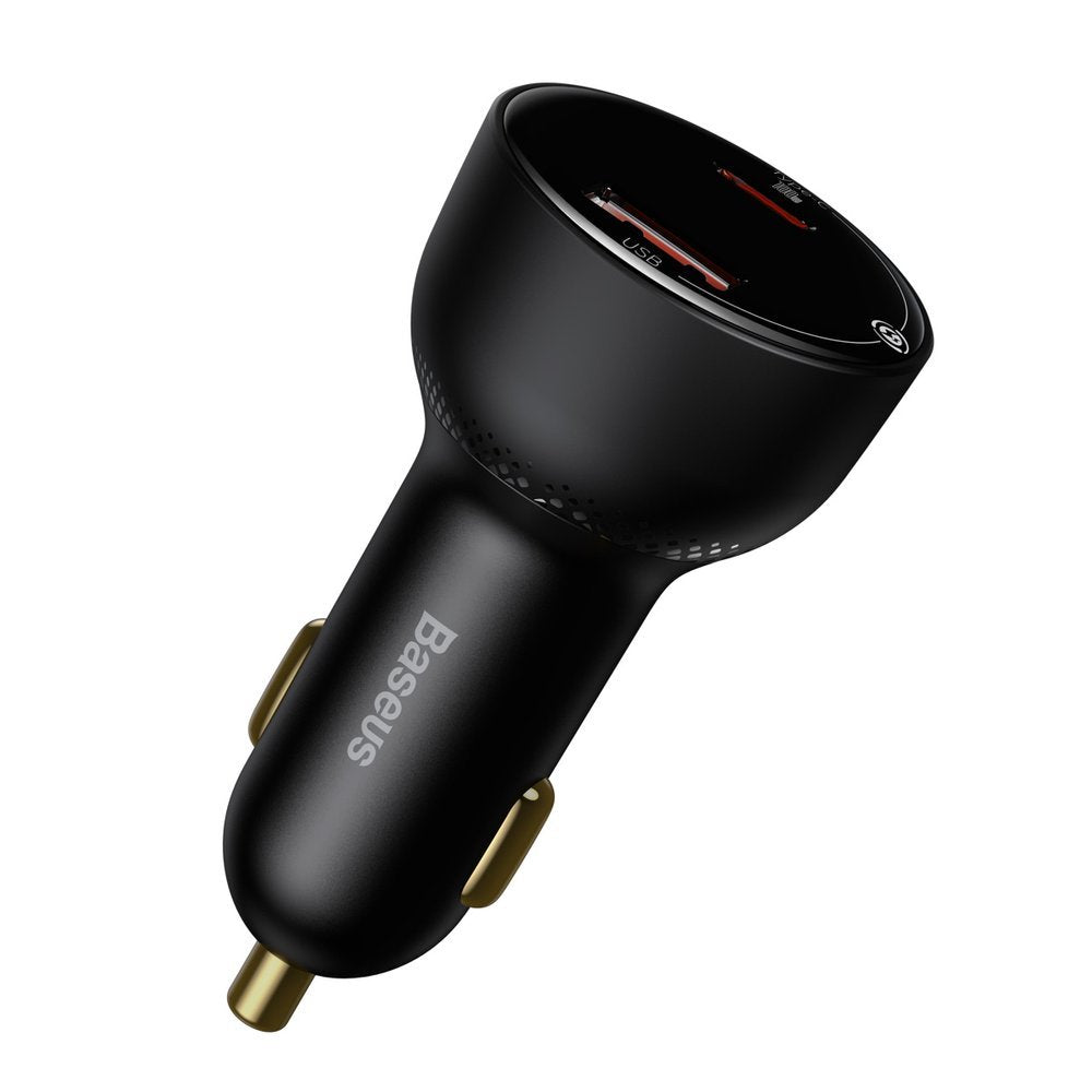 Incarcator Auto Cu Cablu USB-C Baseus Superme, 100W, 5A, 1 x USB-A - 1 x USB-C, Negru TZCCZX-01