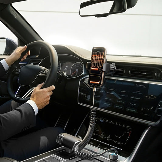 Incarcator Auto Cu Cablu USB-C Lisen, 90W, 3A, 1 x USB-A - 1 x USB-C, Negru YL0223120020