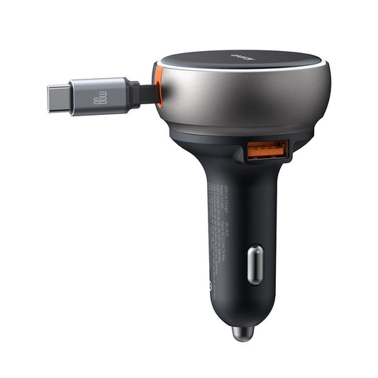 Incarcator Auto Cu Cablu USB-C McDodo CC-4850, 80W, 3A, 1 x USB-A - 1 x USB-C, Negru