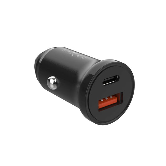 Incarcator Auto Fixed, 20W, 3A, 1 x USB-A - 1 x USB-C, Negru