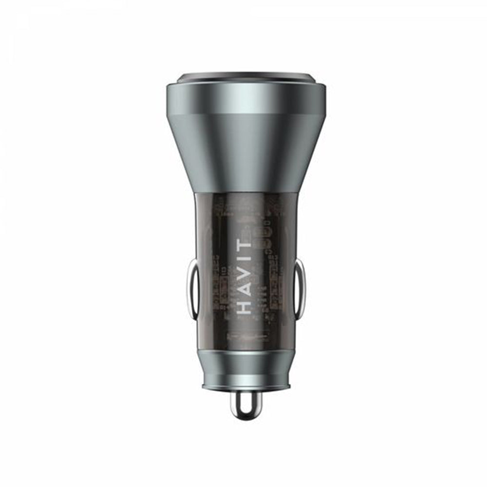 Incarcator Auto HAVIT CC2017, 45W, 3A, 1 x USB-A - 1 x USB-C, Negru Albastru