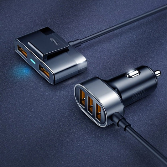 Incarcator Auto Joyroom JR-CL03, 21W, 2.1A, 5 x USB-A, Negru