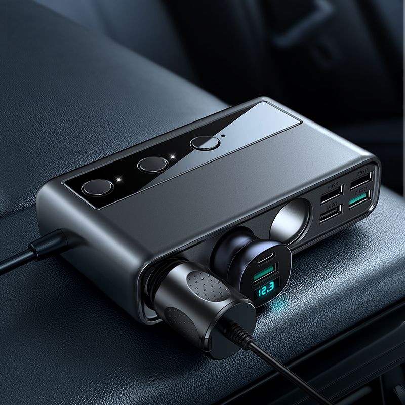 Joyroom JR-CL06 KFZ-Ladegerät 154W | 4x USB-A, 1x USB-C & Zigarettenanzünder | Schwarz