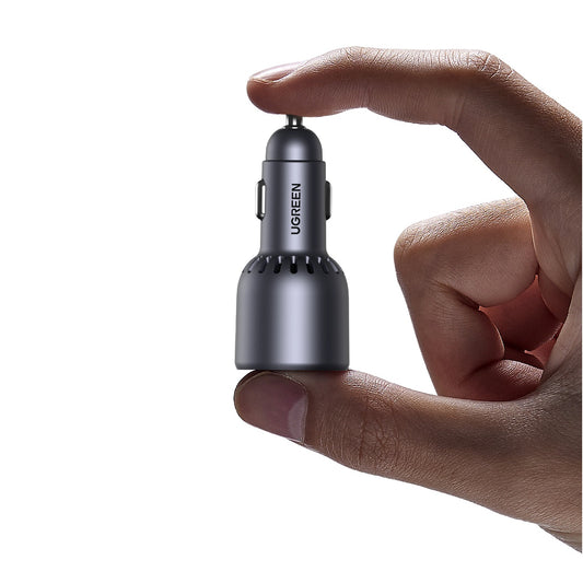 Incarcator Auto UGREEN EC703, 75W, 3.25A, 1 x USB-A - 2 x USB-C, Negru