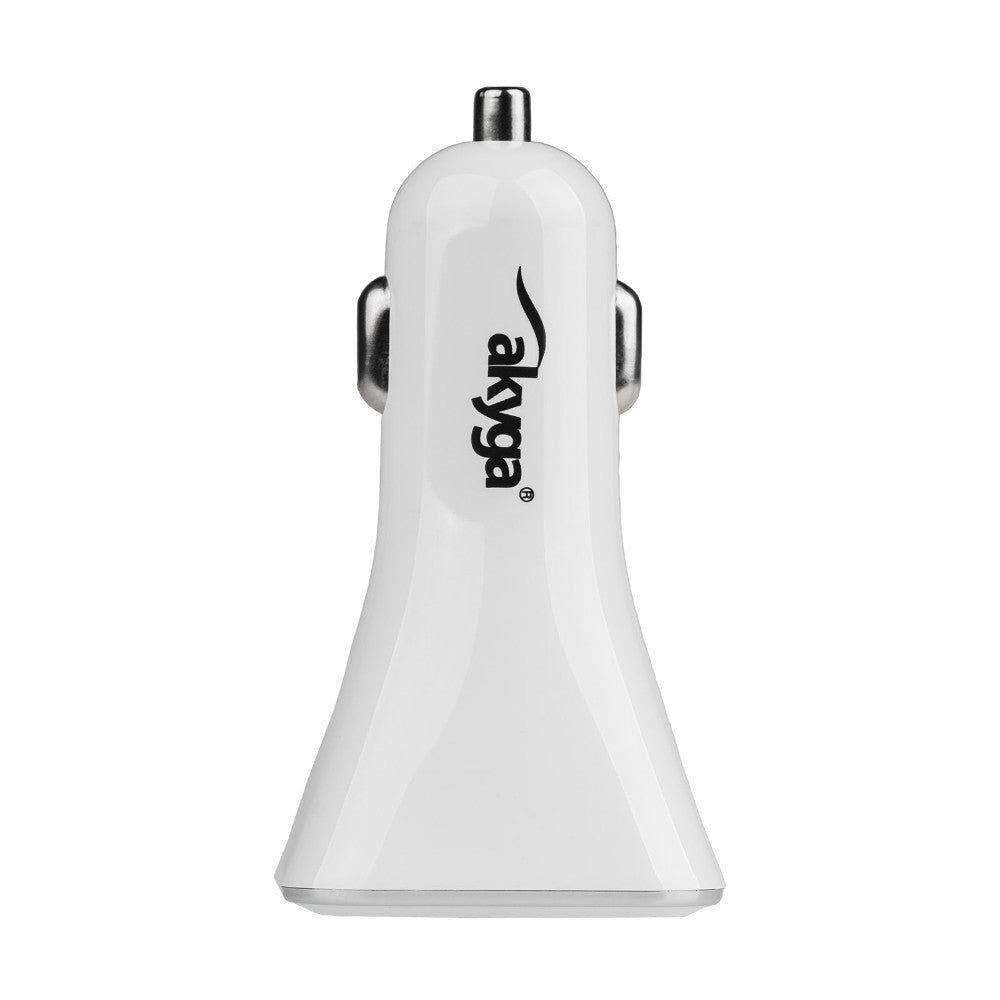 Incarcator Auto Akyga AK-CH-09, 10W, 2A, 4 x USB-A, Alb