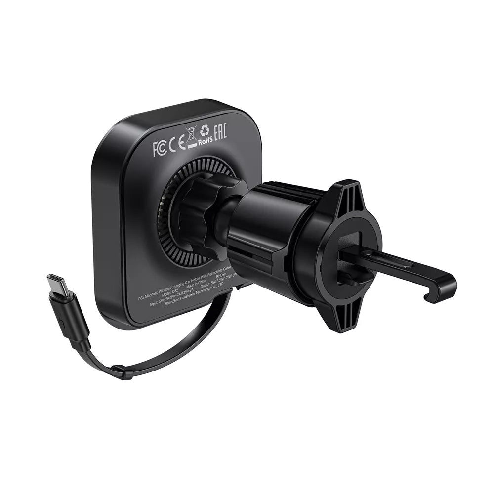 Incarcator Auto Wireless Acefast D32, 15W, 1.67A, Negru