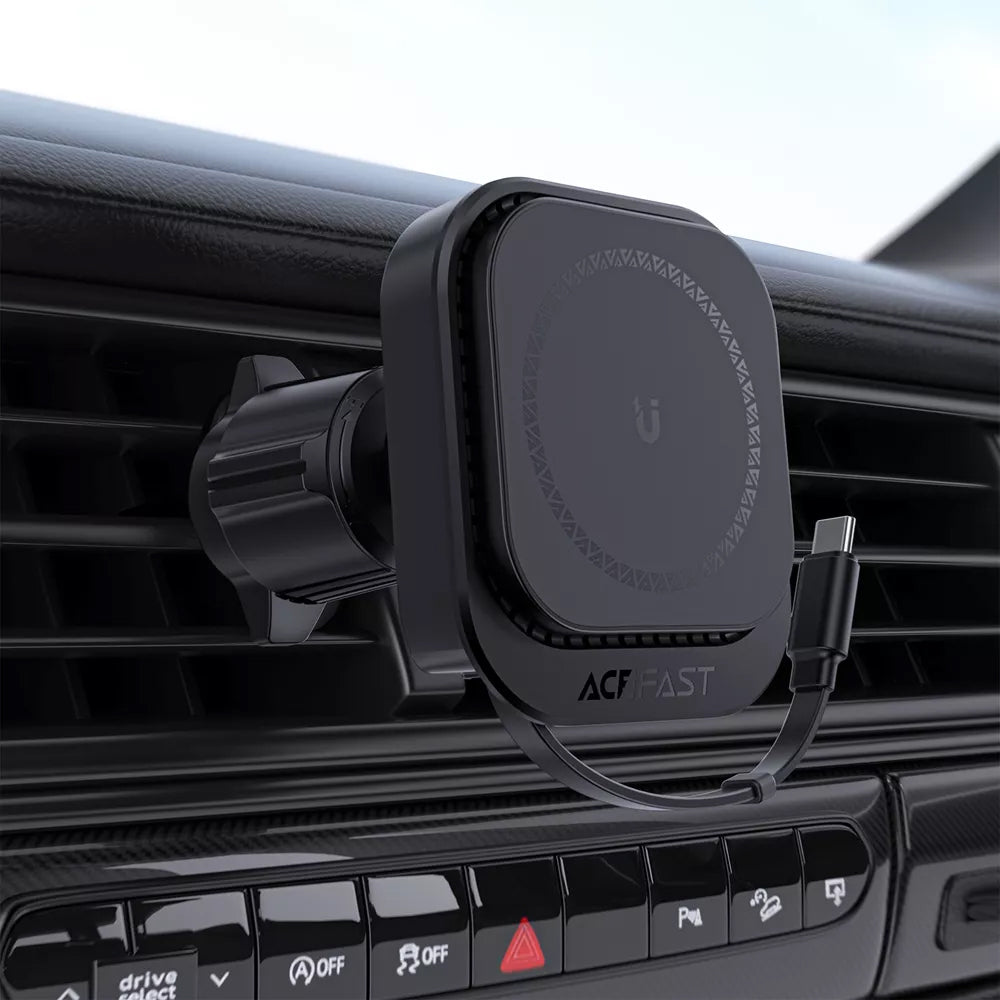 Incarcator Auto Wireless Acefast D32, 15W, 1.67A, Negru