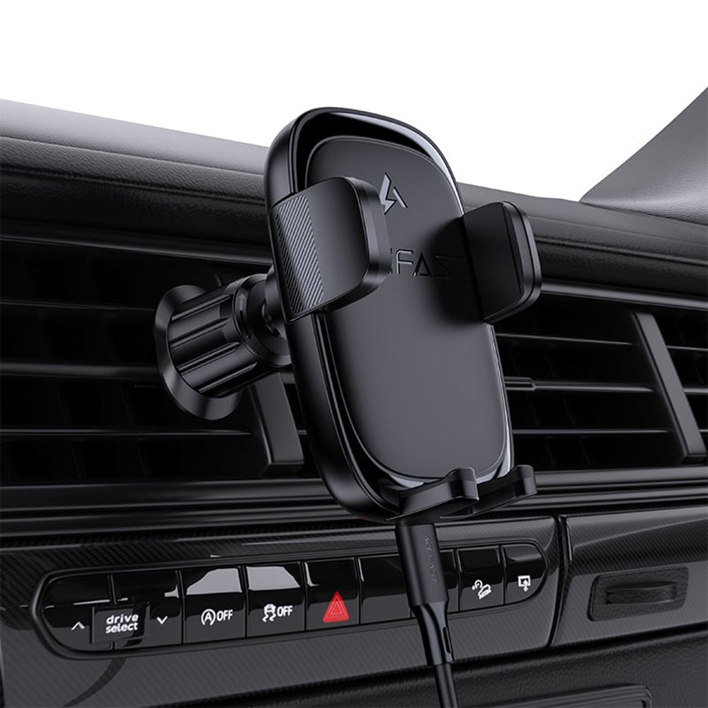 Incarcator Auto Wireless Acefast D48, 15W, 1.67A, Negru