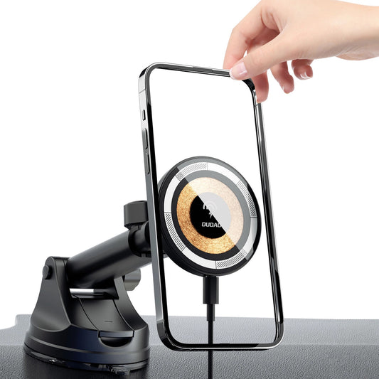 Incarcator Auto Wireless Dudao F12MAX+, 15W, 1.67A, Negru
