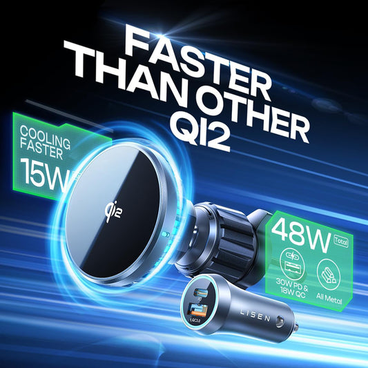 Incarcator Auto Wireless Lisen W701, 15W, 1.67A, Negru YL0224060042