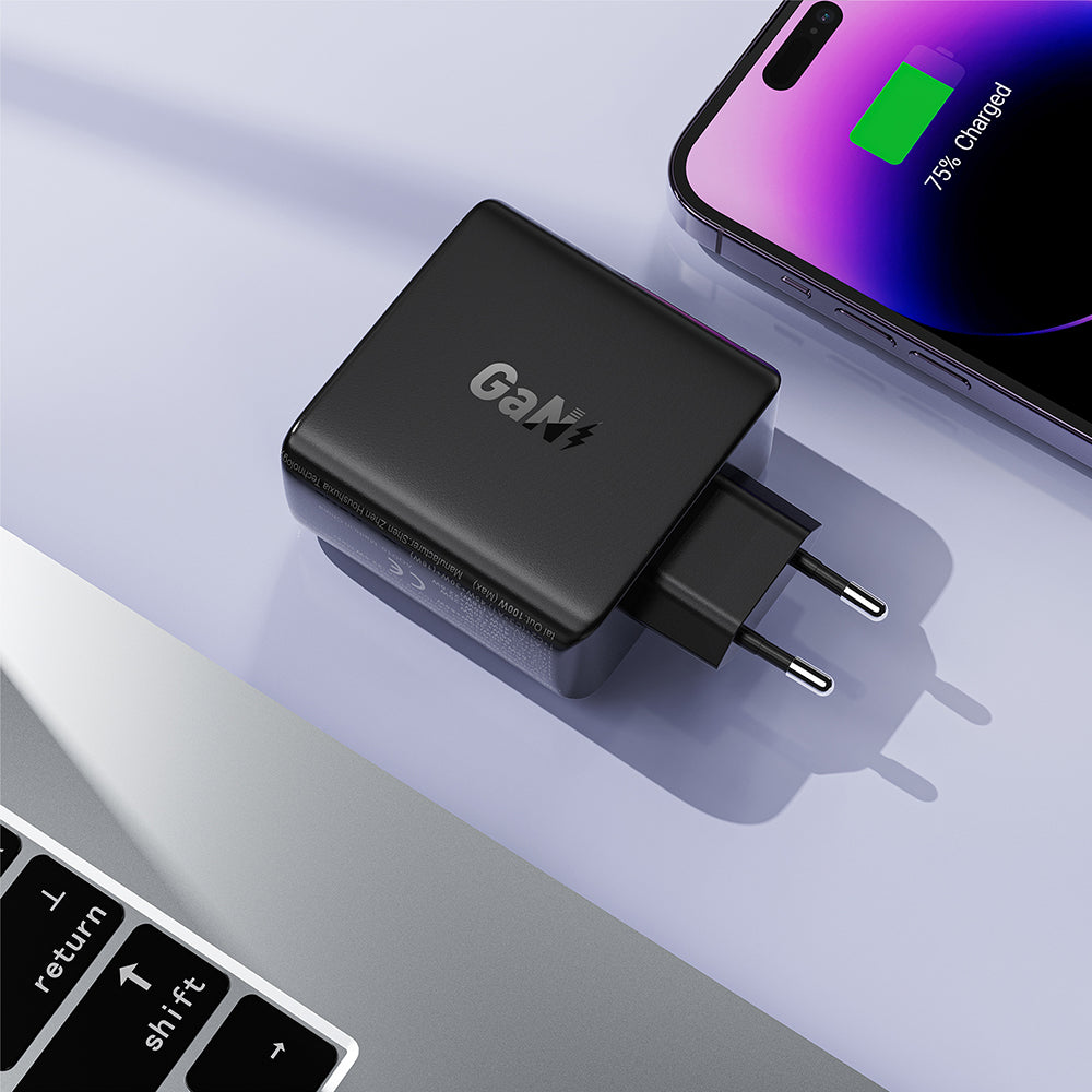 Incarcator Retea Acefast A94, 100W, 5A, 1 x USB-A - 3 x USB-C, Negru