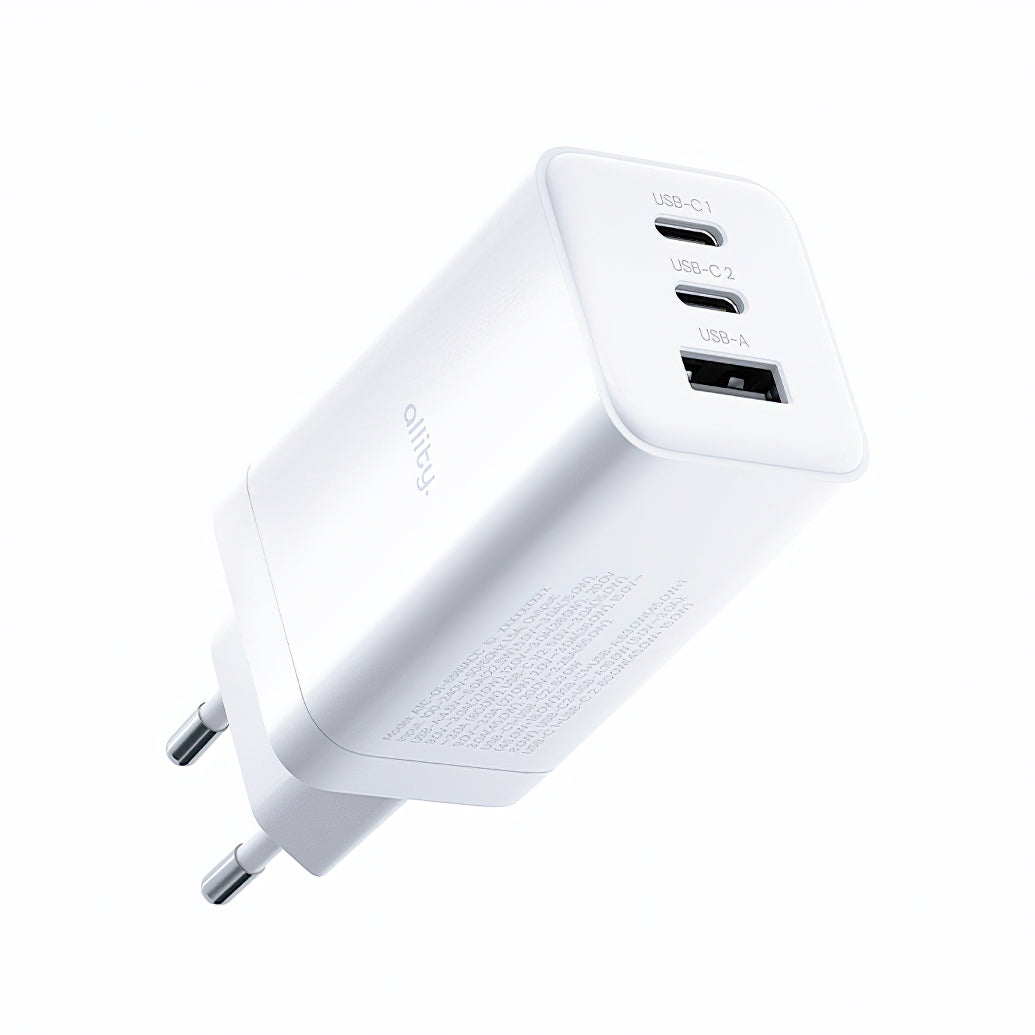Incarcator Retea Allity. ATC-01-65WACC Fast, 65W, 3.25A, 1 x USB-A - 2 x USB-C, Alb