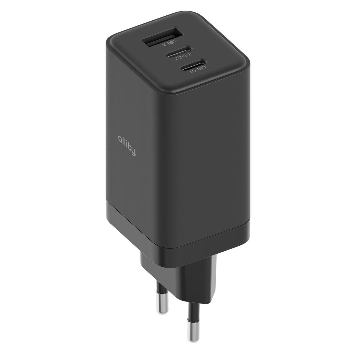 Incarcator Retea Allity. ATC-01-65WACC Fast, 65W, 3.25A, 1 x USB-A - 2 x USB-C, Negru