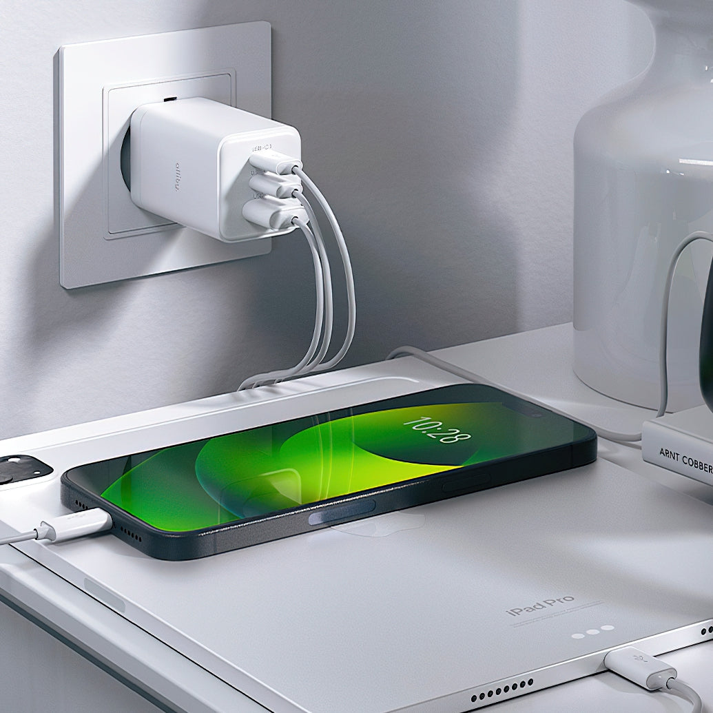 Incarcator Retea Allity. ATC-01-65WACC Fast, 65W, 3.25A, 1 x USB-A - 2 x USB-C, Alb