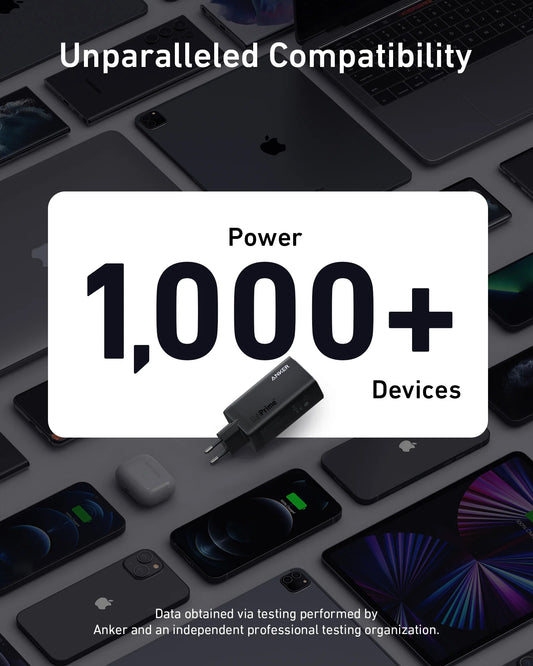 Incarcator Retea Anker 737, 120W, 5A, 1 x USB-A - 2 x USB-C, Negru
