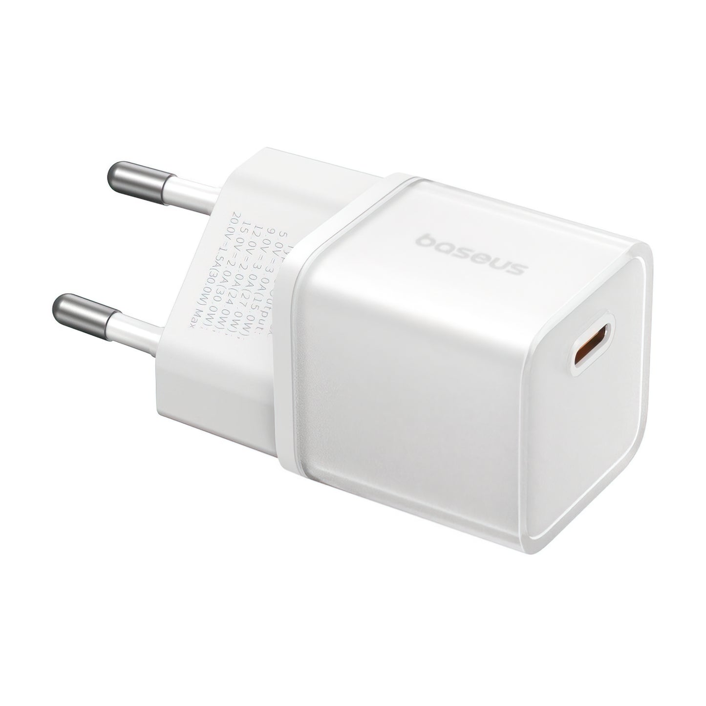 Incarcator Retea Baseus GaN5S, 30W, 3A, 1 x USB-C, Alb P10162504213-00